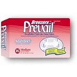 Breezers By Prevail&reg; Adult Brief , Medium, White, 32"-44", 6 Bags of 16 (96 Ct.)