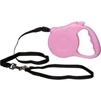 PETCO Retractable Pink Cord Leash for Dogs