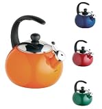LE XPRESS LUNAR COLOURED WHISTLING KETTLE 1.8 LITRES (3.1 PINTS) - Orange