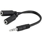 3.5mm Audio Y Splitter Cable for Speaker and Headphones
