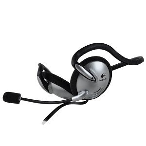 Logitech ClearChat Behind-the-Head Stereo Microphone (Black/Silver)