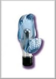 Girl's Blue Best Friend Wireless Waterproof Vibrating Massager With Dolphin Sleeve
