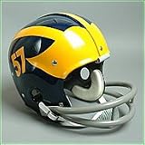 1957-1968 Michigan Wolverines Authentic Replica Throwback NCAA Football Helmet