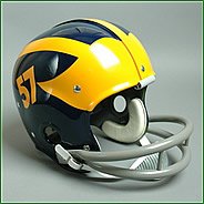 1957-1968 Michigan Wolverines Authentic Replica Throwback NCAA Football Helmet