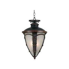 Kenroy Home 70303CM Ribbon and Reed Conversion Lantern with Hand Painted Champagne Glass, Caramel Malt