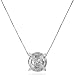 14K White Gold 0.85 Carat Diamond Pendant w/ 18 Chain