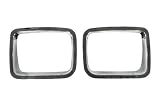 Headlight Bezel Pair, Chrome Trim, 87-95 Wrangler YJ