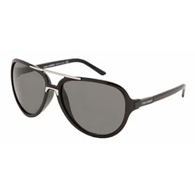 DOLCE and GABBANA D&G DG 6044 501 87 BLACK PLASTIC SUNGLASSES