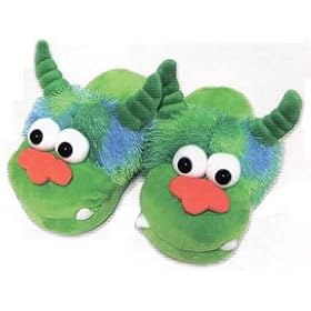 Plush Funny Monster Slippers