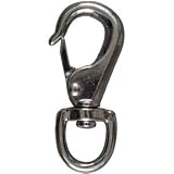 Snaps: National #N222-836 3/4x3-3/8 Nickle Snap Hook