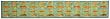 Laser Printed Split Bamboo Ocean Fish 12" x 72" Runner