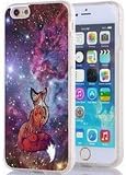 Iphone 6 Plus Case,Cool Art Design Beautiful Galaxy Fox Case for Iphone 6S Plus