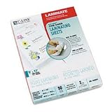 Clear-Adhere Self-Adhesive Laminating Sheets, 9x12, Non-Glare, 50/Box CLI65004
