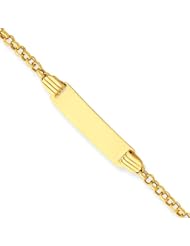 14 Karat Yellow Gold 5mm ID Bracelet With Lobster Clasp - 7 Inch