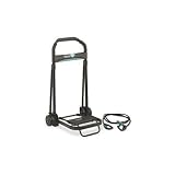 110-lb. Cap. Ultra-Lite Steel Aluminum Folding Cart - 110lb Capacity, 9-3/4 x 11 Platform, Black(sold in packs of 2)