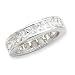 Genuine IceCarats Designer Jewelry Gift Sterling Silver Cz Eternity Band Size 7.00