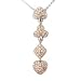 Necklace with Playing Card Symbols - Chain: 17", Height: 57mm