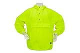 3A Safety SME-WIN1001-4X Water Resistant Polyester Windbreaker with Hood and Pockets, Lime, 4X-Large