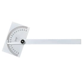 Starrett C183 Steel Protractor with Rectangular Head by Starrett