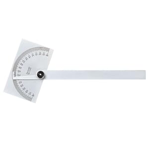 Starrett C183 Steel Protractor with Rectangular Head by Starrett
