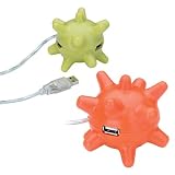 Green Rubber Spikey Tentacle 3-port USB Hub