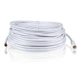 100-ft. Outdoor Quadshield Coax Cable (White) by Radio Shack