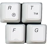 ENGLISH (US) KEYBOARD STICKERS WITH BLACK LETTERING ON WHITE BACKGROUND for All PC, Mac , Desktops, Laptops and Notebooks