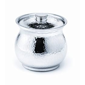 Ginkgo 079914-52105-5 Patriot Pewter Sugar Bowl - Hammered by Ginkgo