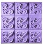Fleur De Lis Tray Soap Mold
