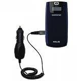 Rapid Car / Auto Charger for the Samsung Helio Fin - Gomadic Brand w/ TipExchange Technology