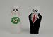 Newlydeads Bride and Groom Salt & Pepper Shakers Set, Halloween / Wedding / Goth