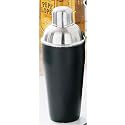 Retro Black Enamel Steel Cocktail Shaker Bar Accessory