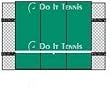 Bakko Economy 10' Flat Series Backboard, Available in Various Sizes