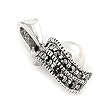 Marcasite Wave with Pearl Pendant