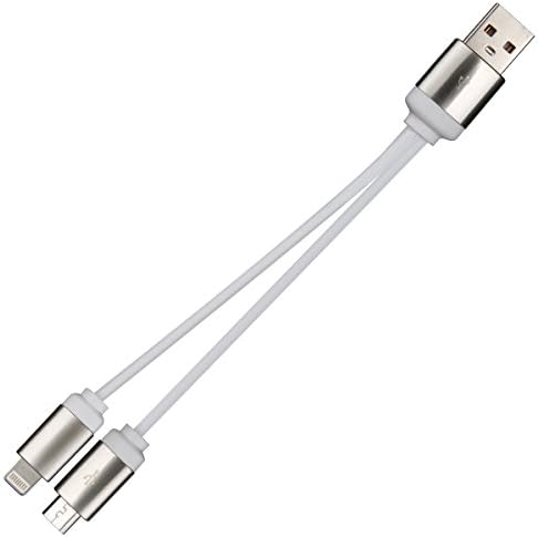 Wtitech 2 in 1 Lighting and Micro to USB cable Metal connector