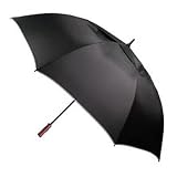 Black Shed Rain WindPro Vented Auto Golf w/ Wood Handle