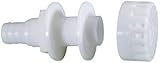Attwood Corporation 3886-3 White Thru-Hull Connector with Strainer