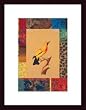 Art Poster Wood Framed Print - Yellow Jungle Bird - Artist: Jaggu Prasad- Poster Size: 16 X 11