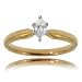14KT Yellow Gold Engagement Ring Marquise Cut Diamond