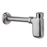 Decolav 9100-SN Decorative Bottle Trap, Satin Nickel