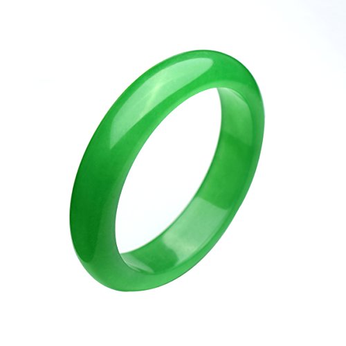 Parma77 Fashion Green Jade Bangle Jadeite Flawless 56mm--62mm Good Luck Bracelet