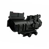 4x32 Fixed Power Scope with Fiber Optic Tactical Sight and Weaver Slots