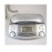 BellSouth 8835SL Corded Phone with Clock Radio - Silver Bedroom Telephone