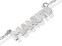 Silver Manchester United Name Dropper Necklace