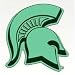 Michigan State Spartan Silicone Cake Pan & Stand