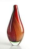 Glass Vase Beautiful & Colorful 100% Handblown Art X594 (A37-1)