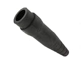 Leviton 18D25-E 18-Series Ball Nose, Male, Plug, Detachable, Crimped, Commercial Grade, Cam-Type Connector, Black