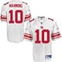 Eli Manning Youth Jersey: Reebok White Replica #10 New York Giants Jersey - Large (14-16)