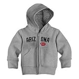 Arizona Diamondbacks Infant Zip Hood by Soft as a Grape - Heather Grey 6 Months