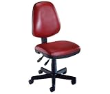 Antimicrobial Vinyl Computer Swivel Desk Chair Wine